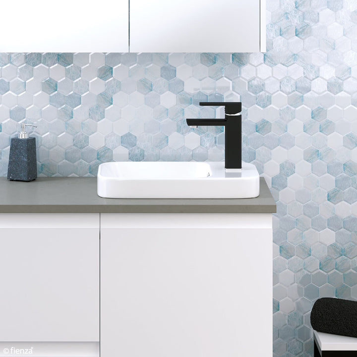 Petra Mini Semi-Inset Basin - Gloss White