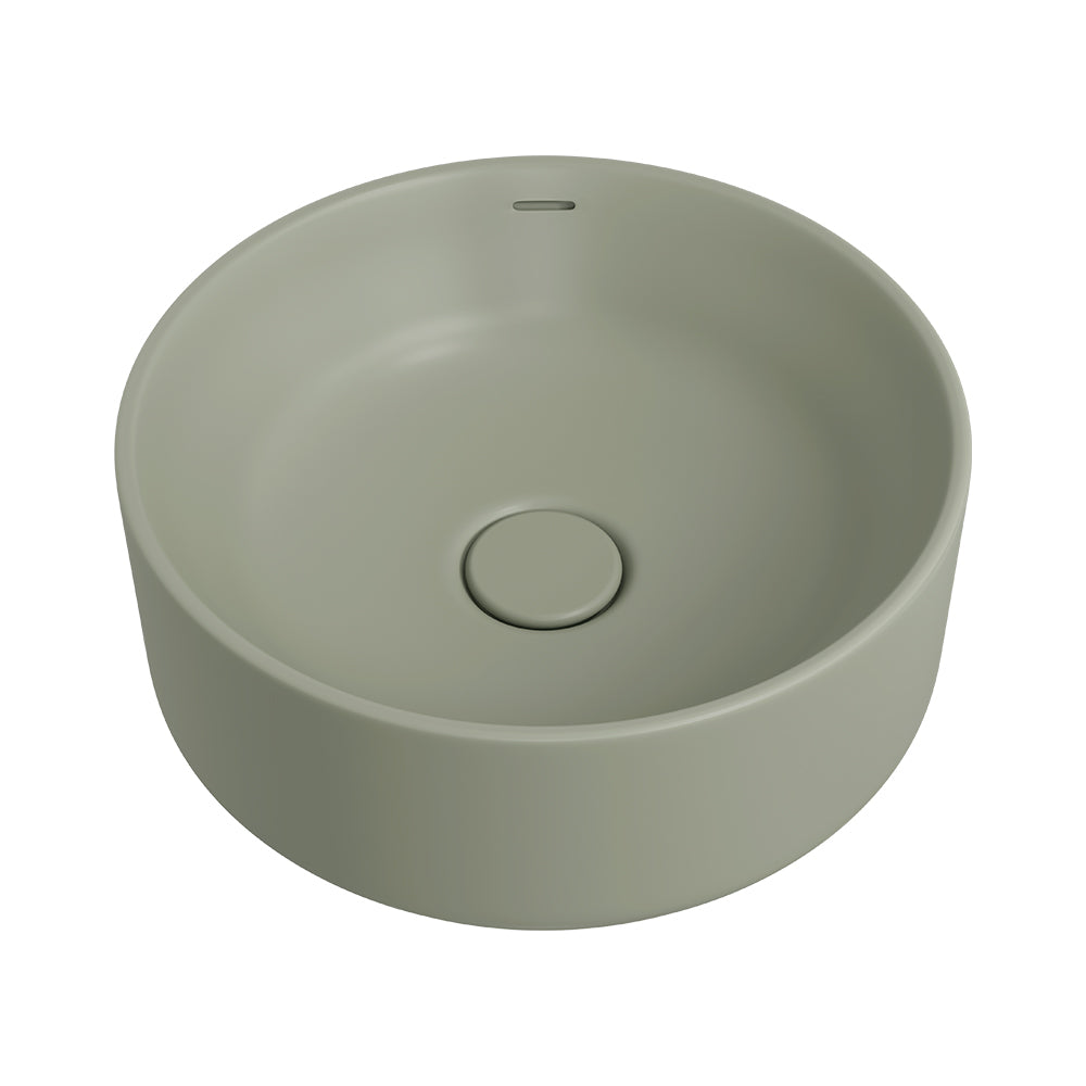Reba Luxe Above Counter Basin - Matte Olive