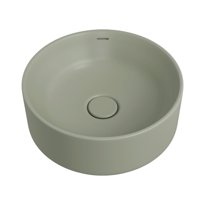Reba Luxe Above Counter Basin - Matte Olive