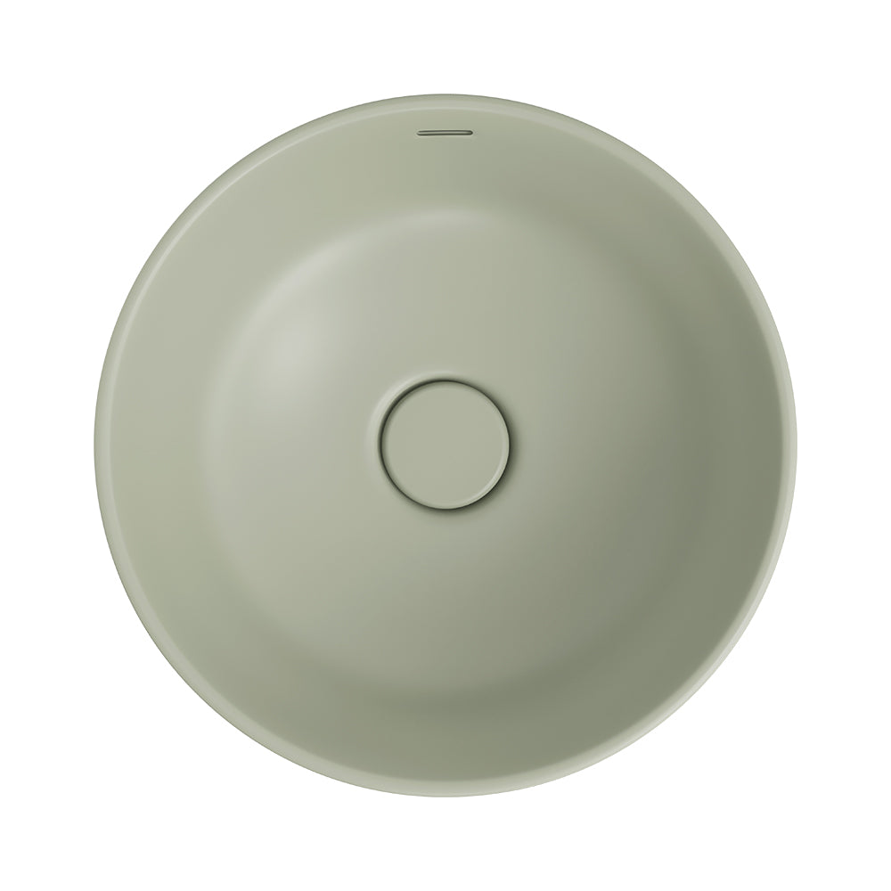 Reba Luxe Above Counter Basin - Matte Olive