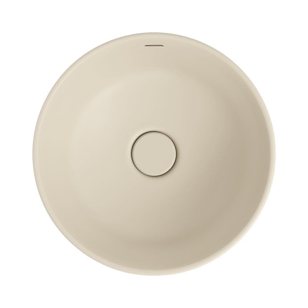 Reba Luxe Above Counter Basin - Matte Khaki