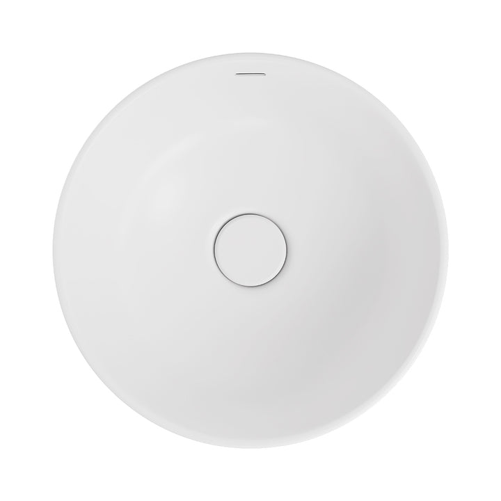 Reba Luxe Above Counter Basin - Matte White