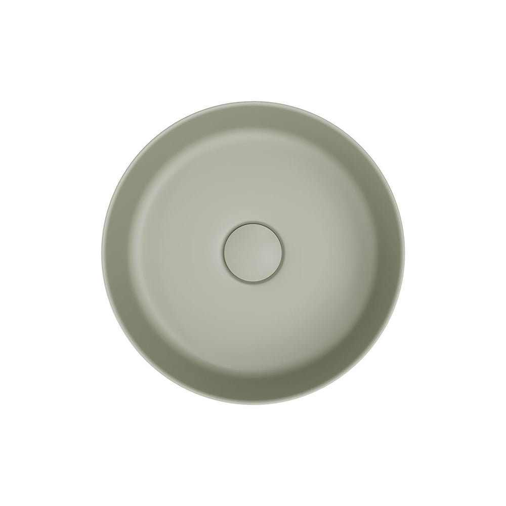 Reba Mini Above Counter Basin - Matte Olive