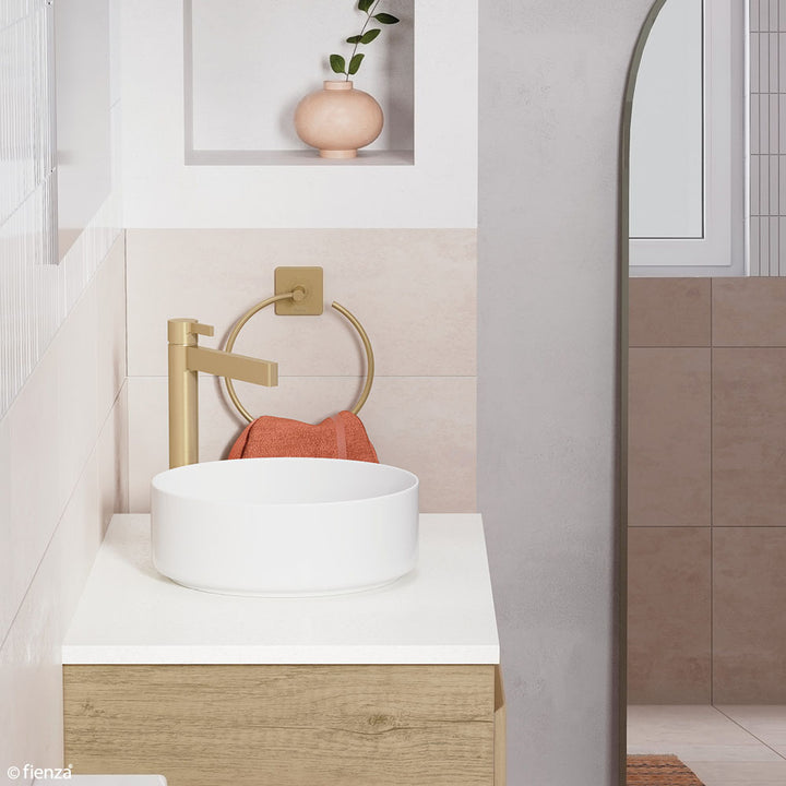 Reba Mini Above Counter Basin - Gloss White