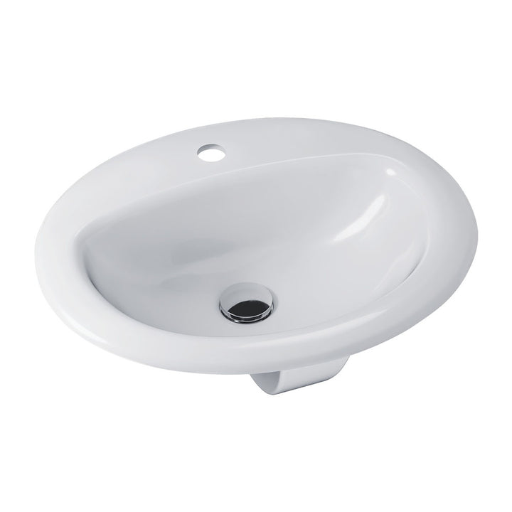 Stella Fully-Inset Basin - Gloss White