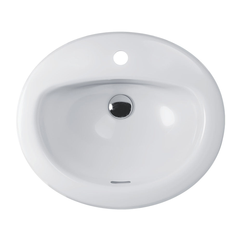 Stella Fully-Inset Basin - Gloss White