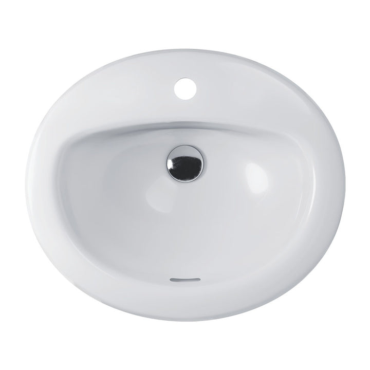 Stella Fully-Inset Basin - Gloss White