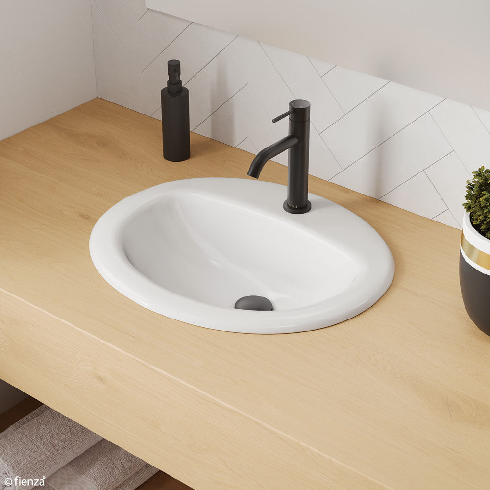 Stella Fully-Inset Basin - Gloss White