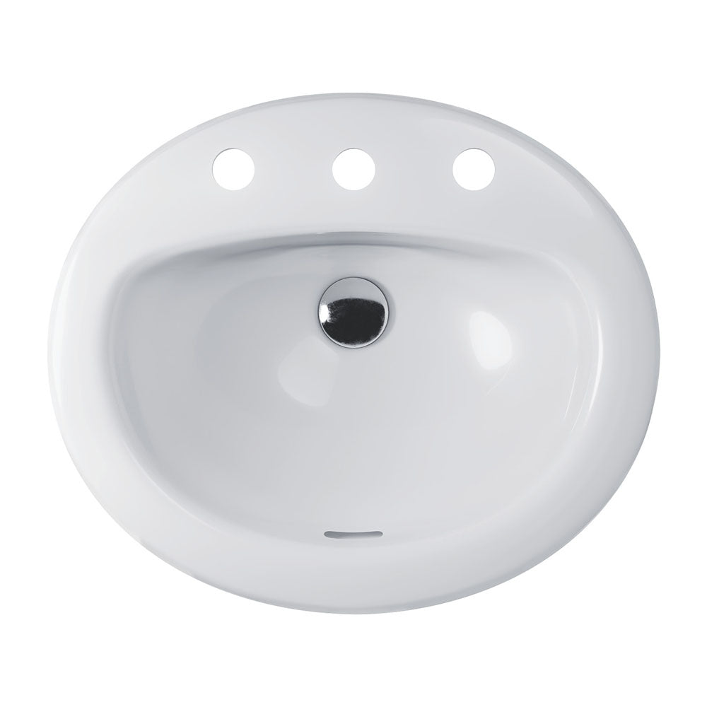 Stella Fully-Inset Basin - Gloss White