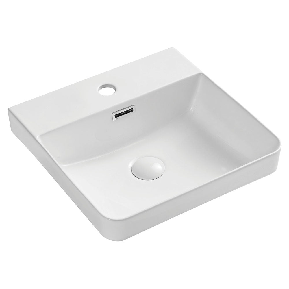 Petra Semi-Inset Basin - Gloss White