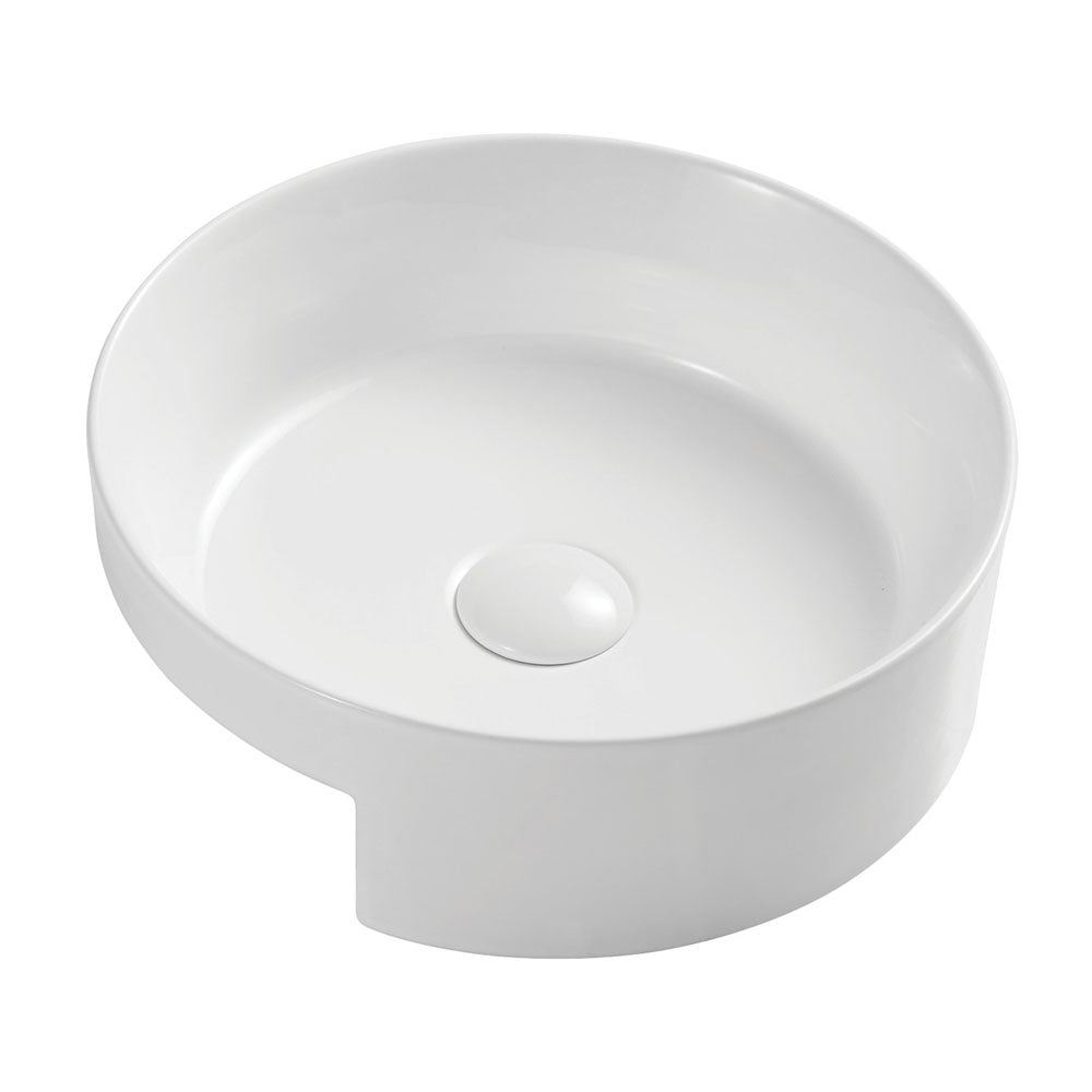 Reba Semi-Recessed Basin - Gloss White