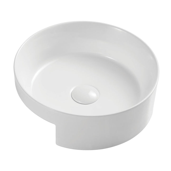 Reba Semi-Recessed Basin - Gloss White