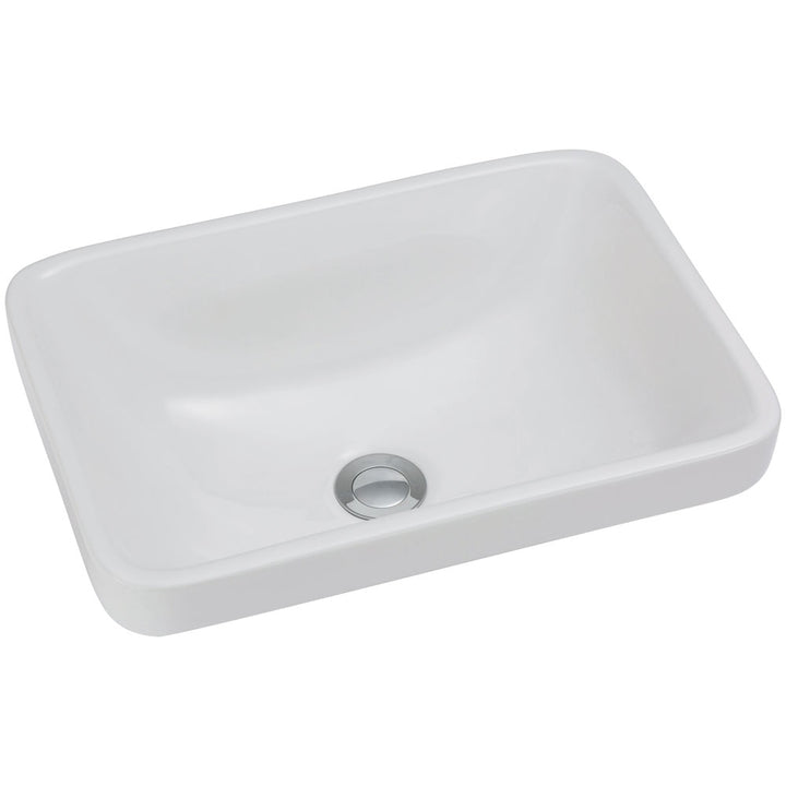 Sarah Semi-Inset Basin - Gloss White