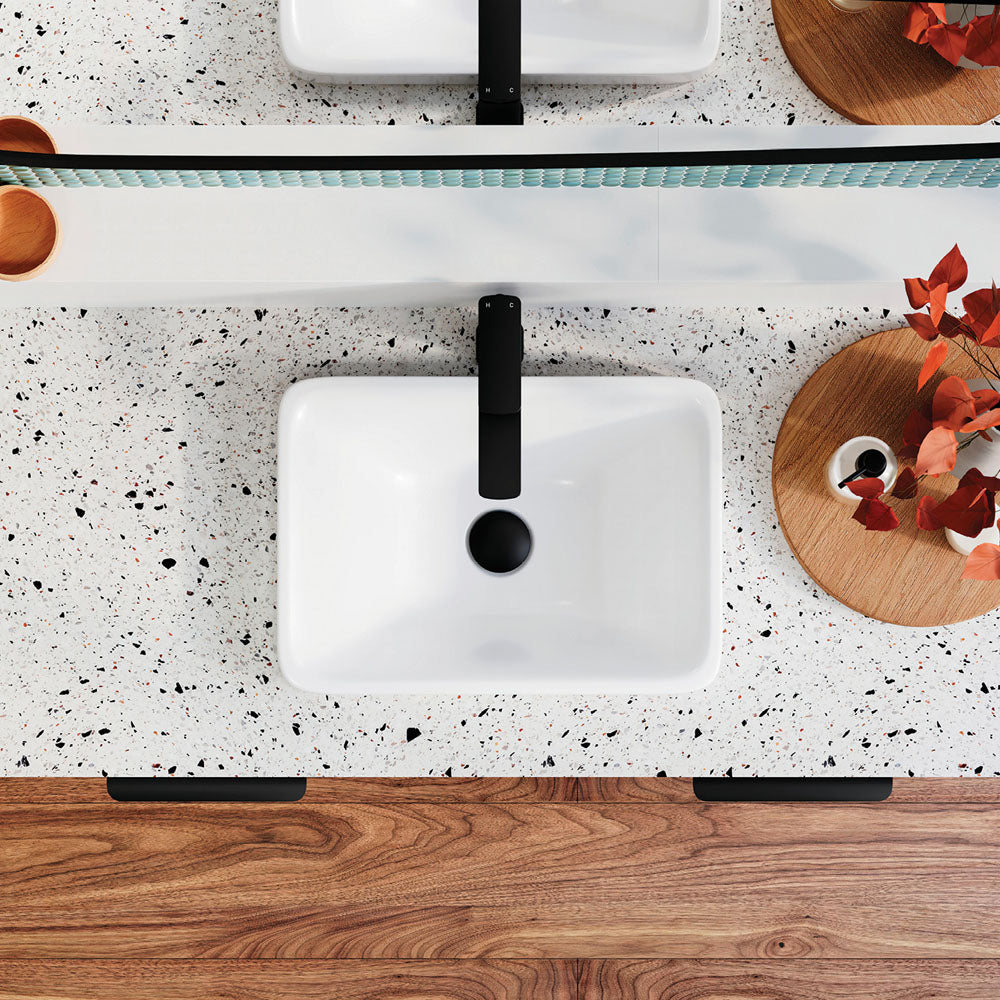 Sarah Semi-Inset Basin - Gloss White