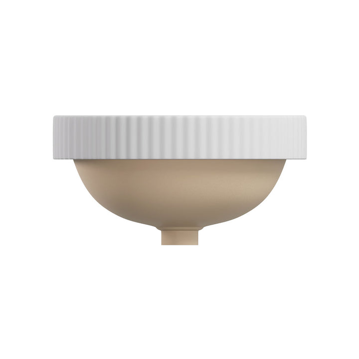 Eleanor Round Semi-Inset Basin - Matte White