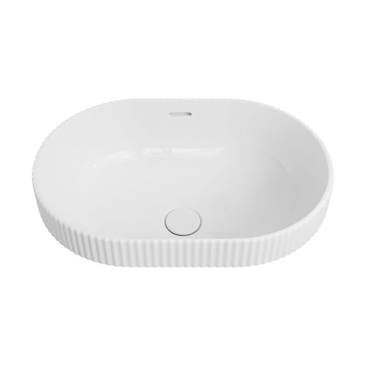 Eleanor Oval Semi-Inset Basin - Gloss White