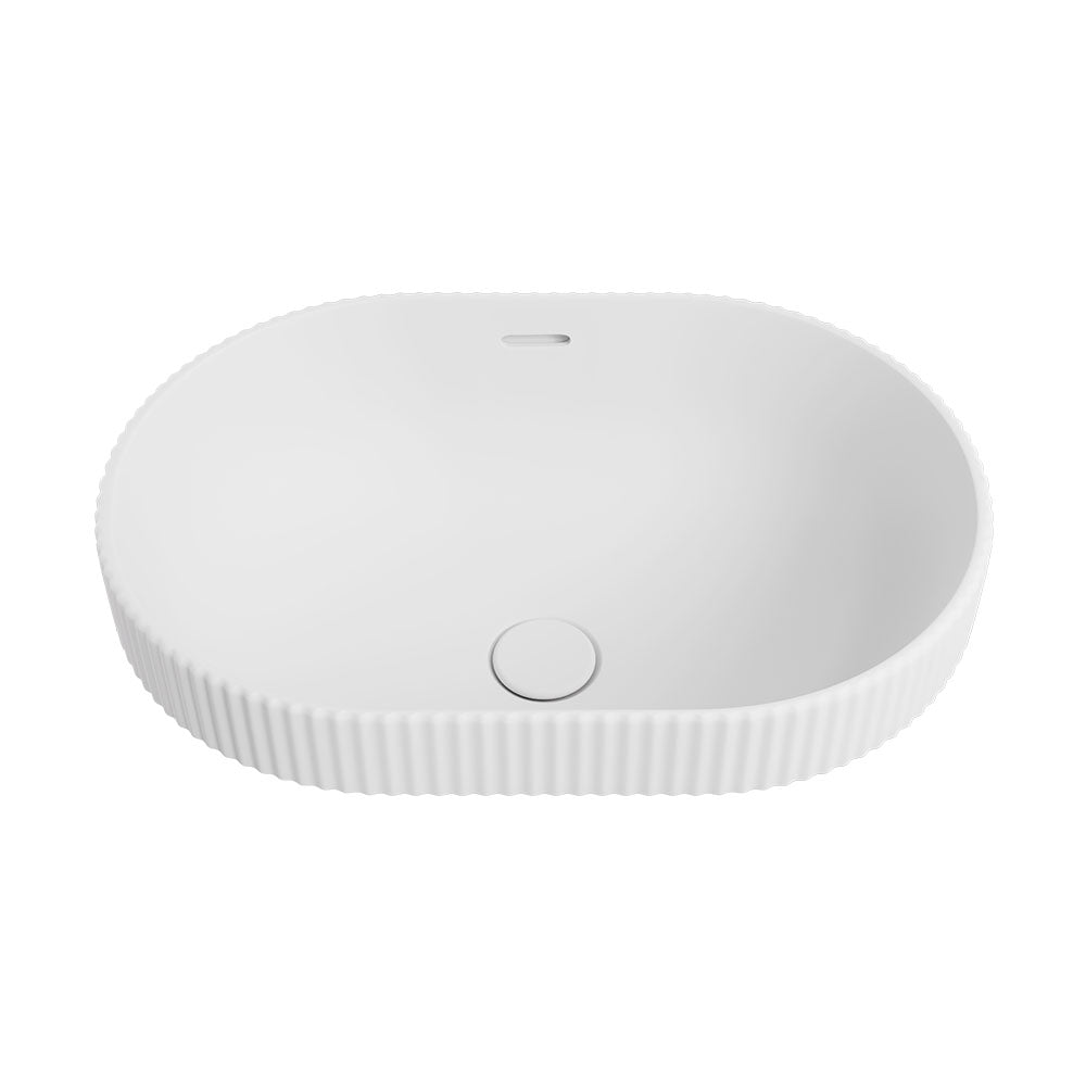 Eleanor Oval Semi-Inset Basin - Matte White