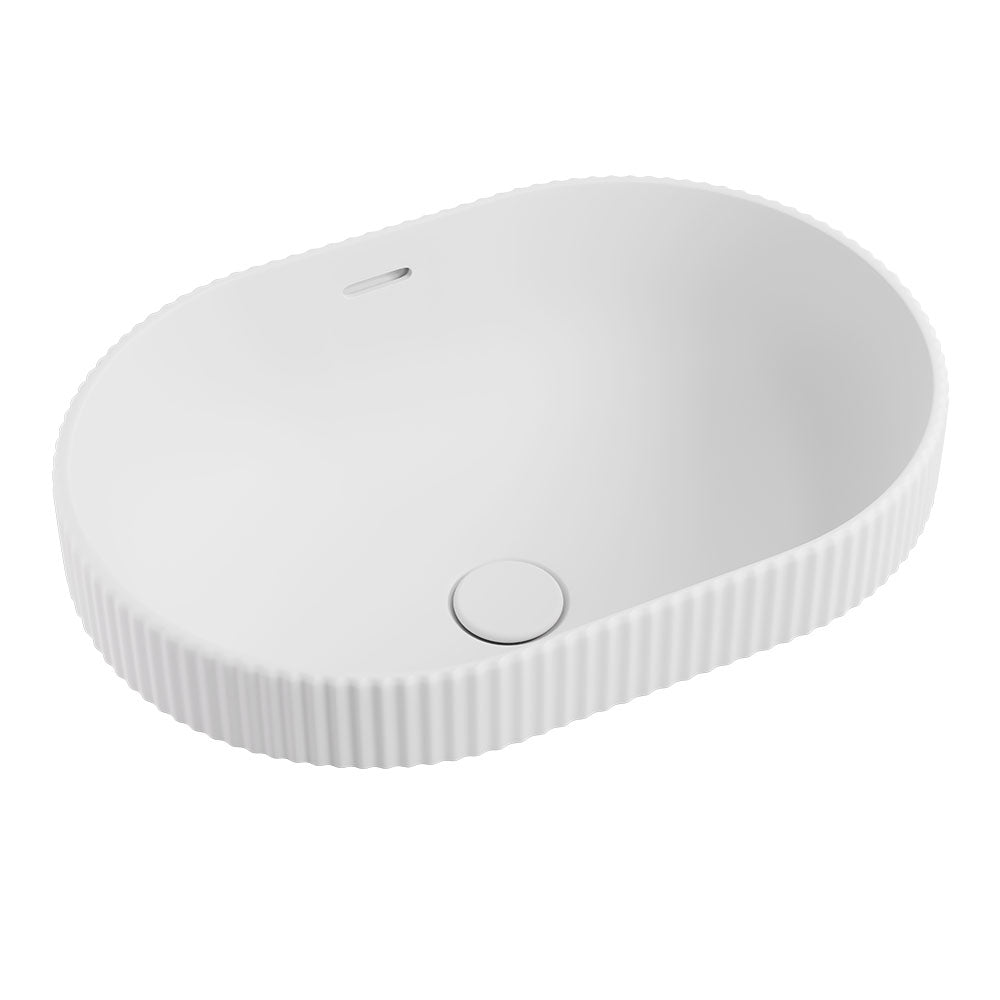 Eleanor Oval Semi-Inset Basin - Matte White