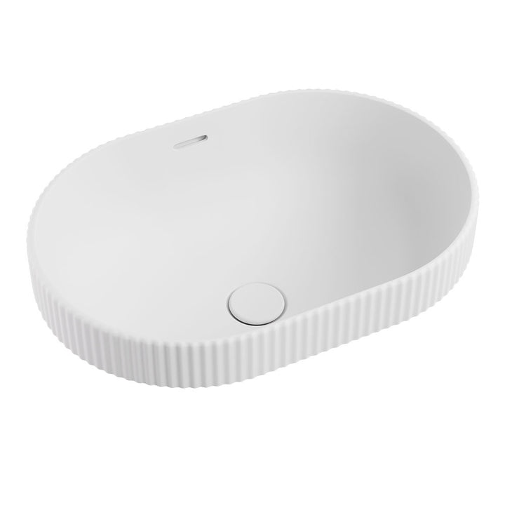 Eleanor Oval Semi-Inset Basin - Matte White