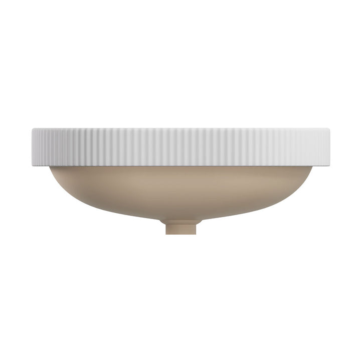 Eleanor Oval Semi-Inset Basin - Matte White