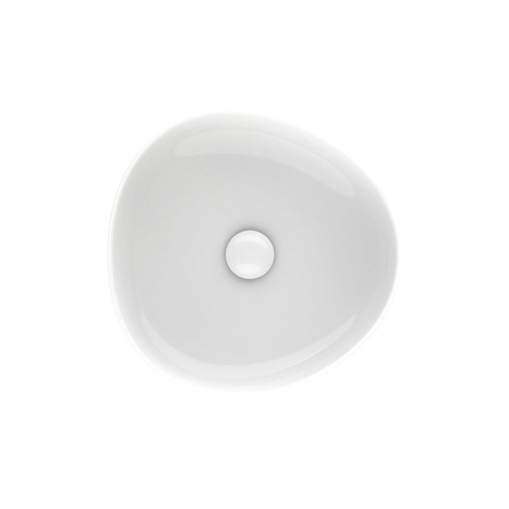 Pebble Small Above Counter Basin - Gloss White