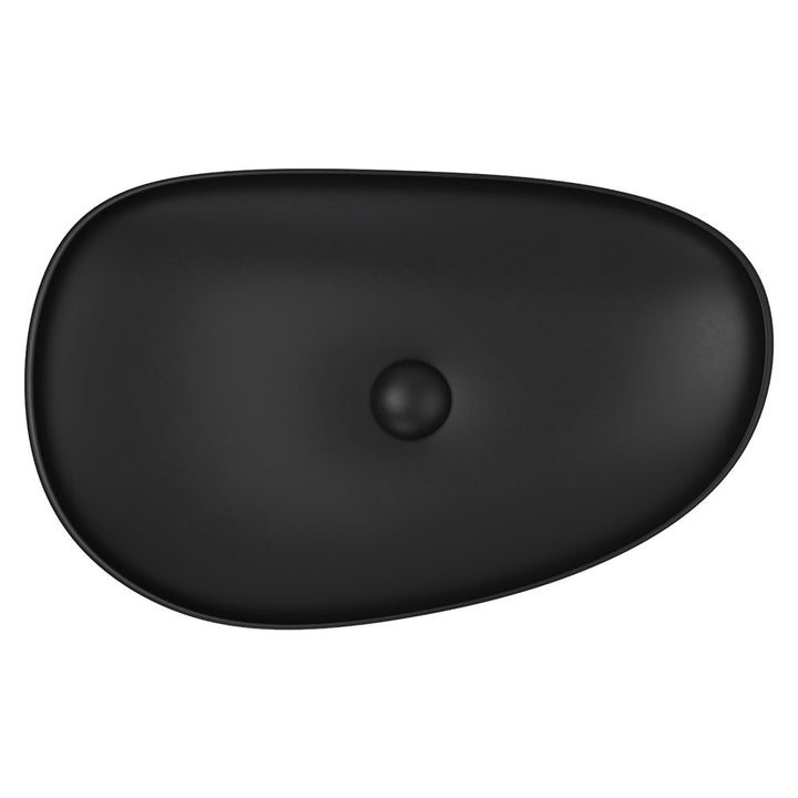 Pebble Large Above Counter Basin - Matte Black