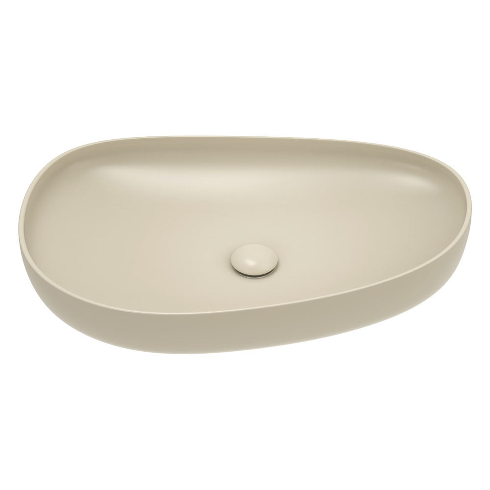 Pebble Large Above Counter Basin - Matte Khaki