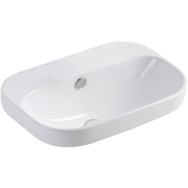 Parisa Semi-Inset Basin - Gloss White