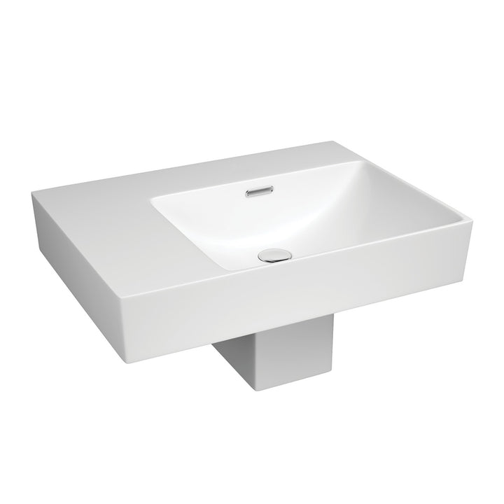 Tono Care Wall Basin with Integral Shroud - Gloss White