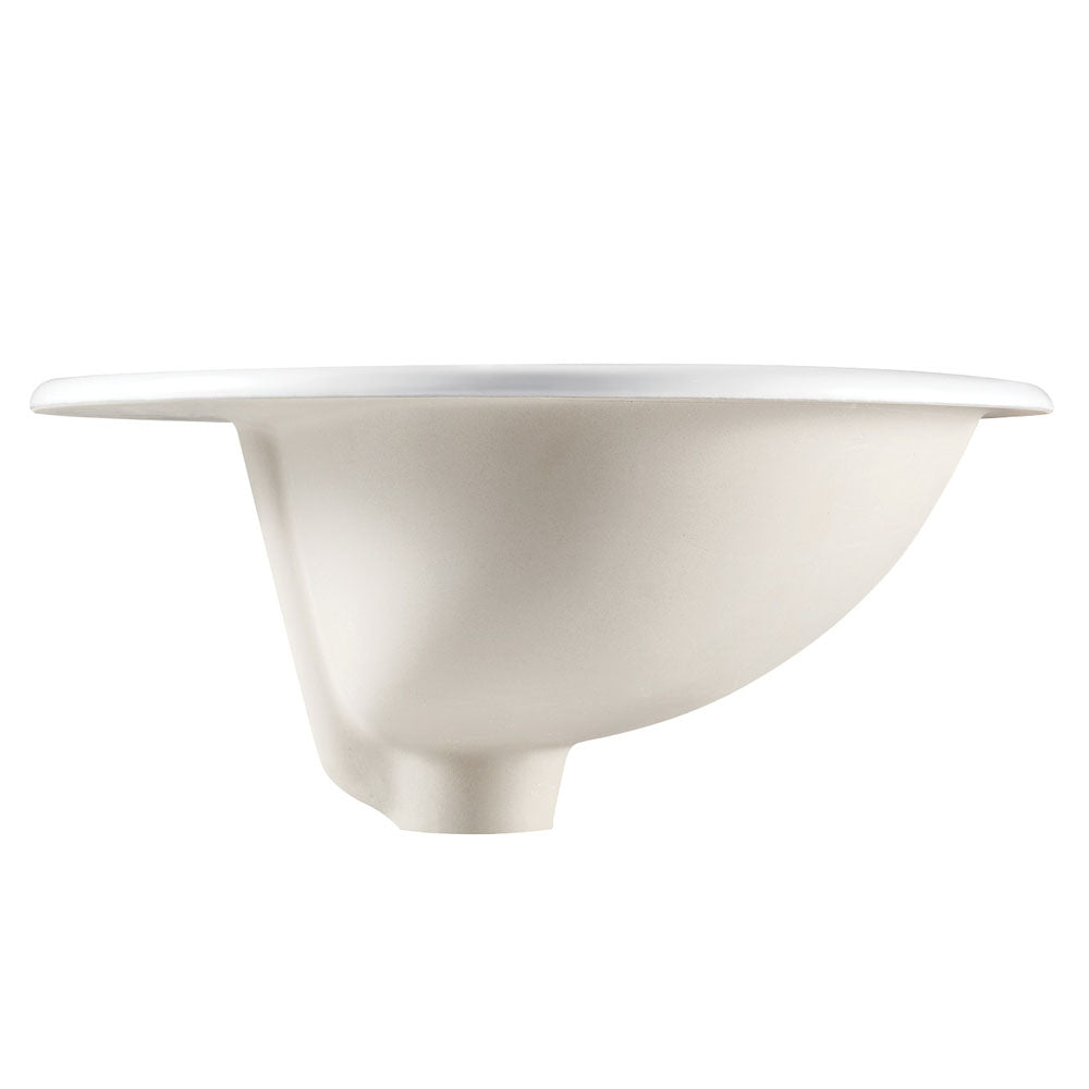 Lacy Fully-Inset Basin - Gloss Off-White
