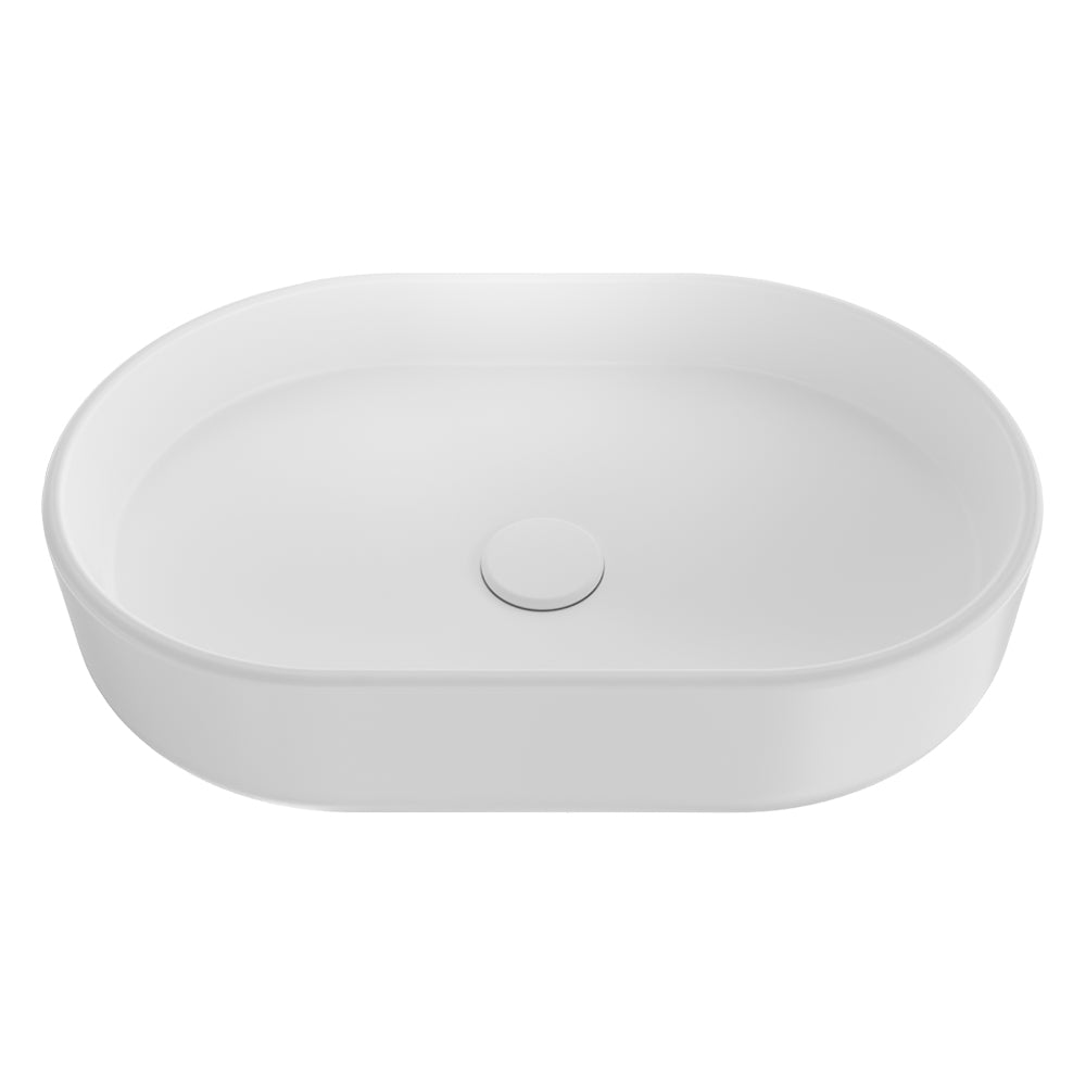 Eden Pill Above Counter Basin - Matte White