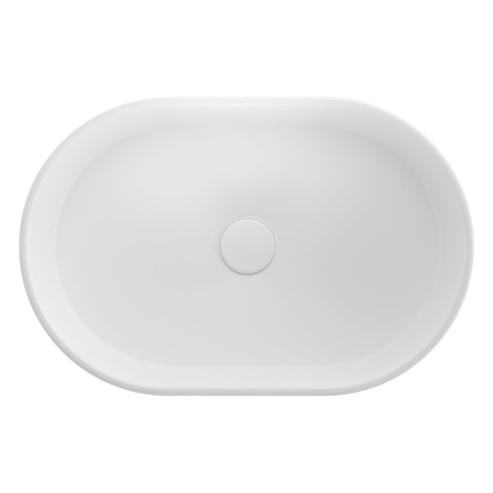 Eden Pill Above Counter Basin - Matte White