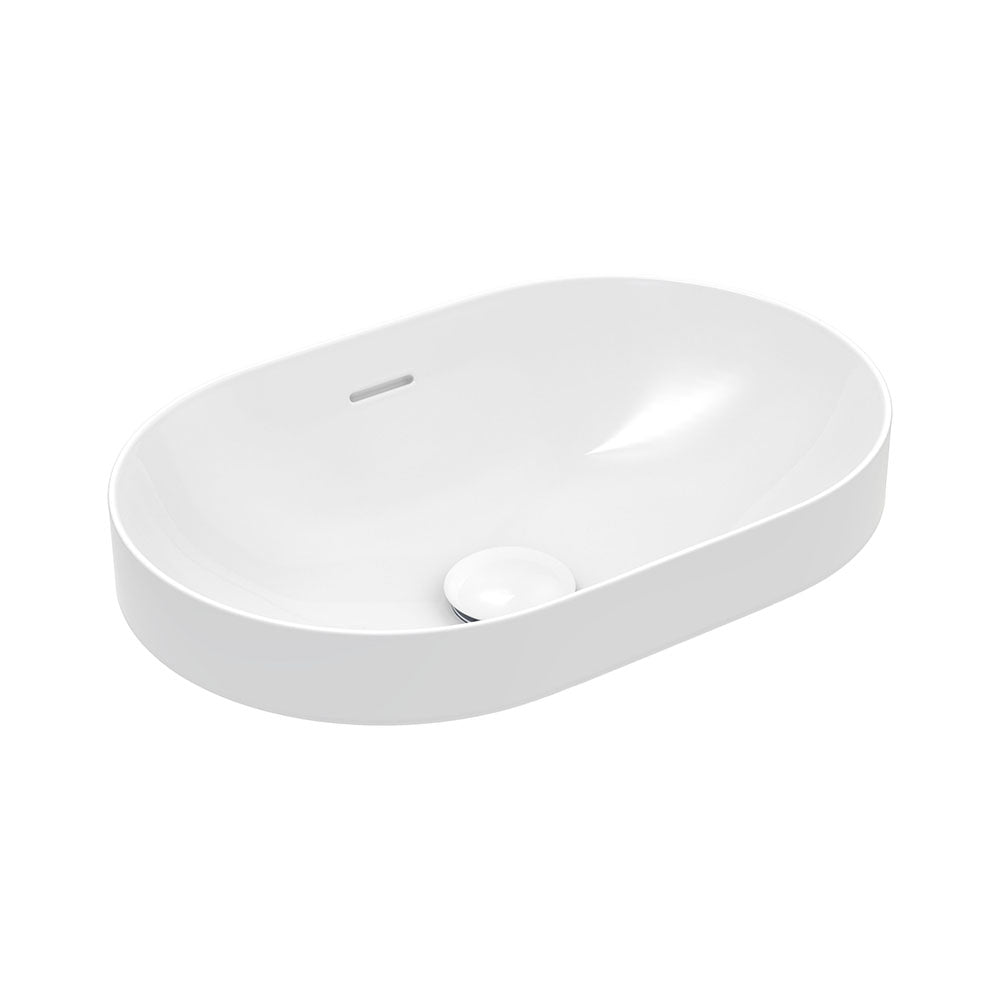 Aluca Pill Semi-Inset Basin - Gloss White