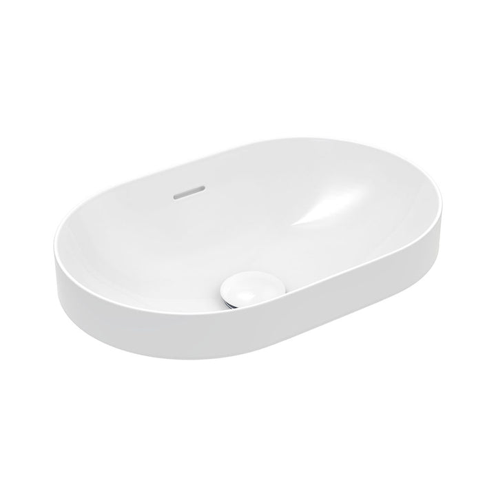 Aluca Pill Semi-Inset Basin - Gloss White