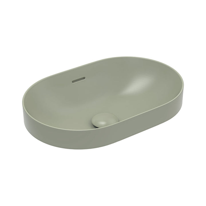 Aluca Pill Semi-Inset Basin - Matte Olive