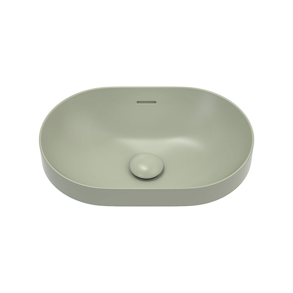 Aluca Pill Semi-Inset Basin - Matte Olive