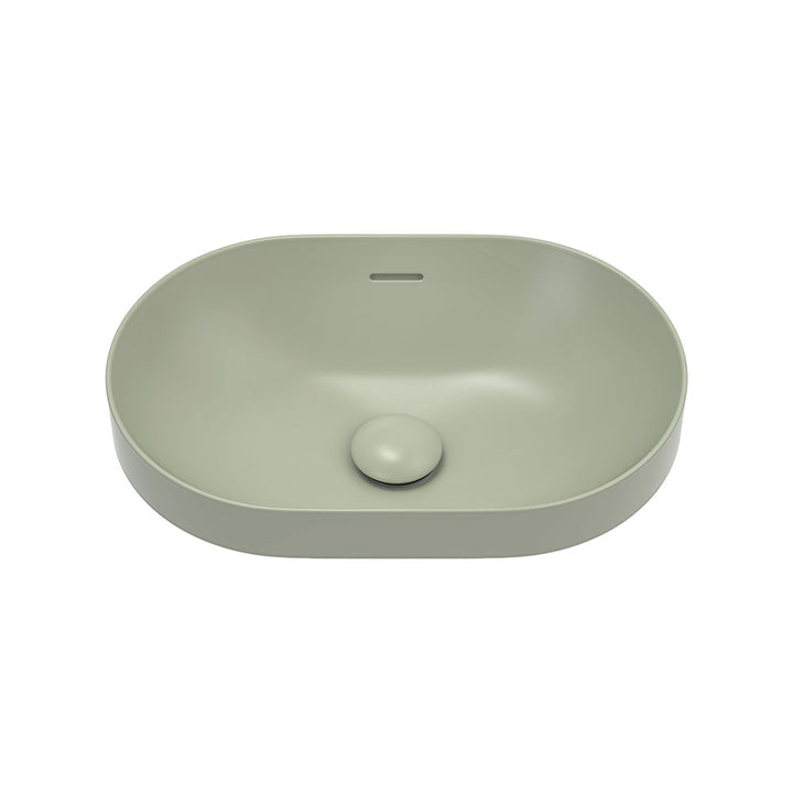 Aluca Pill Semi-Inset Basin - Matte Olive