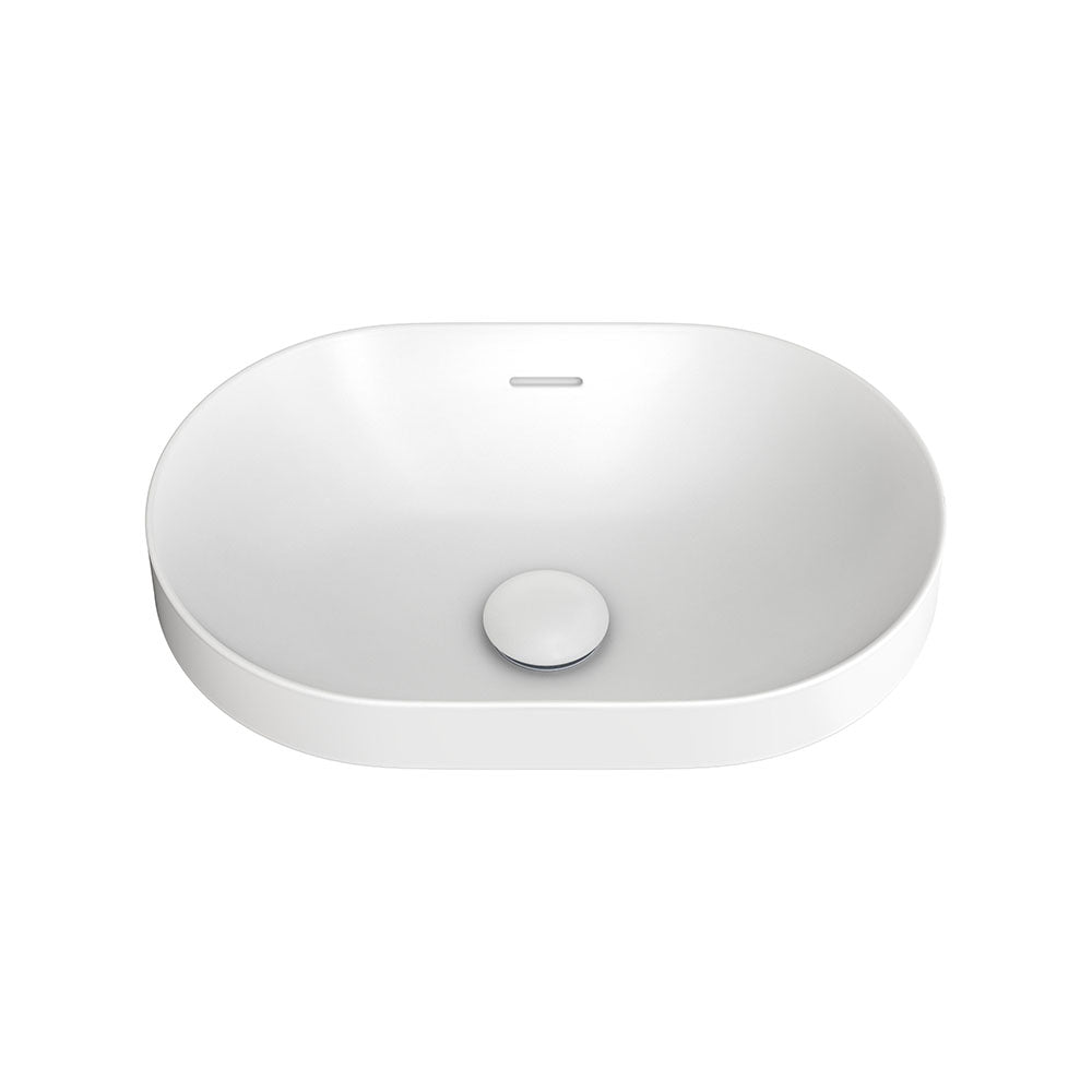 Aluca Pill Semi-Inset Basin - Matte White