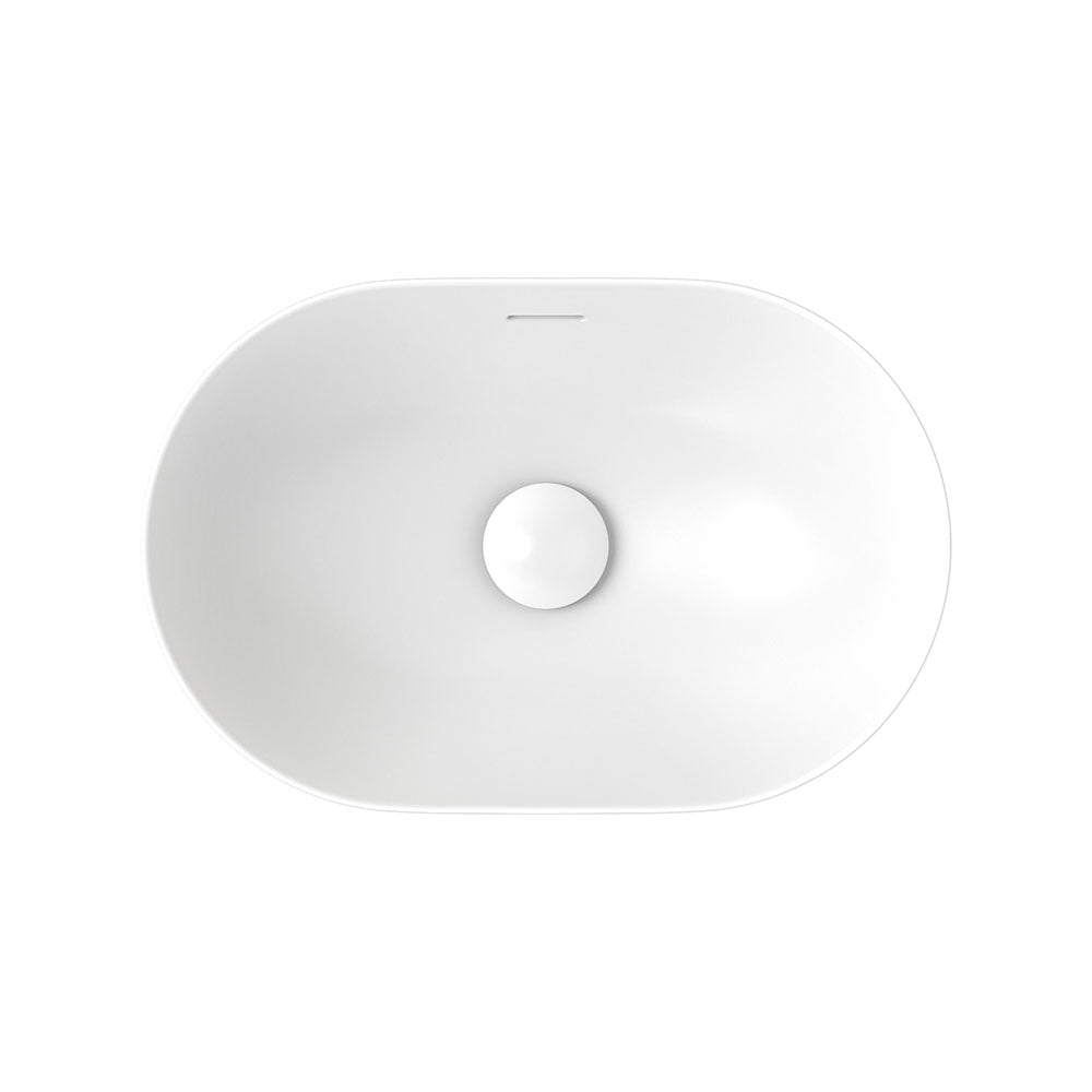 Aluca Pill Semi-Inset Basin - Matte White