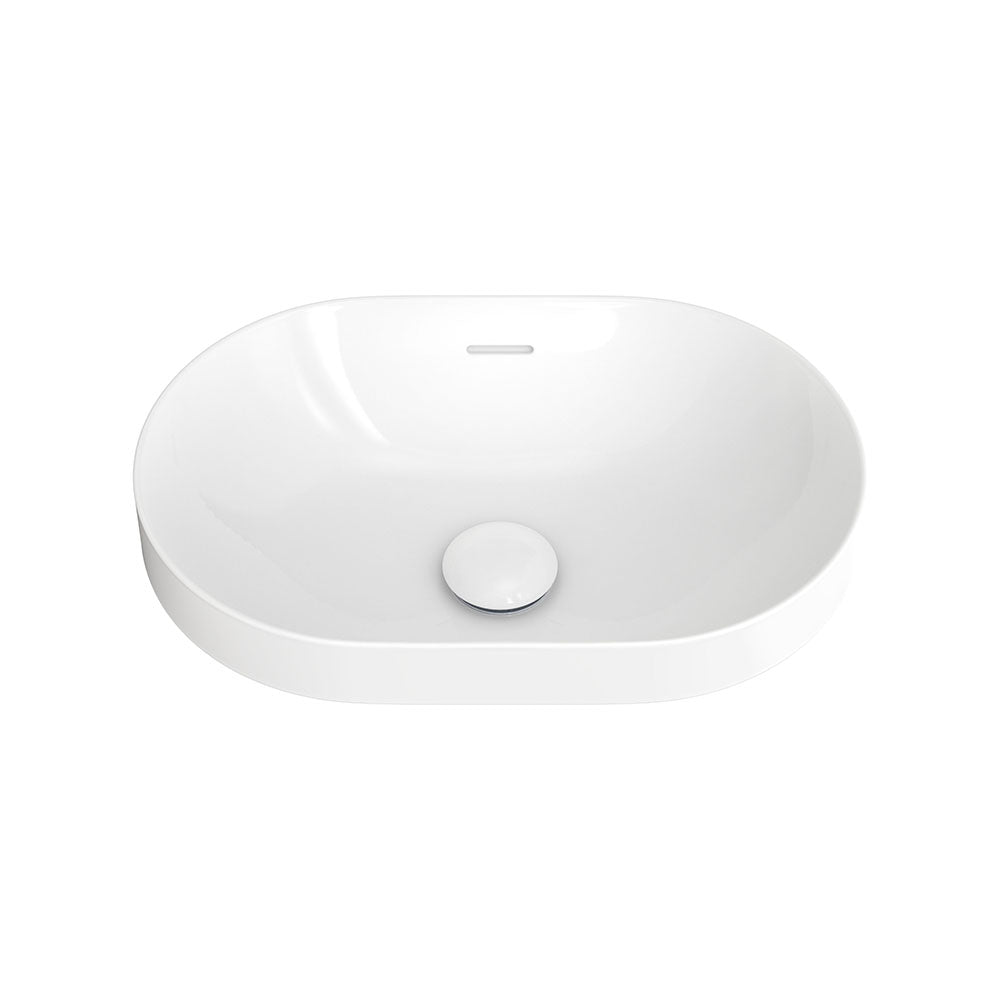 Aluca Pill Semi-Inset Basin - Gloss White