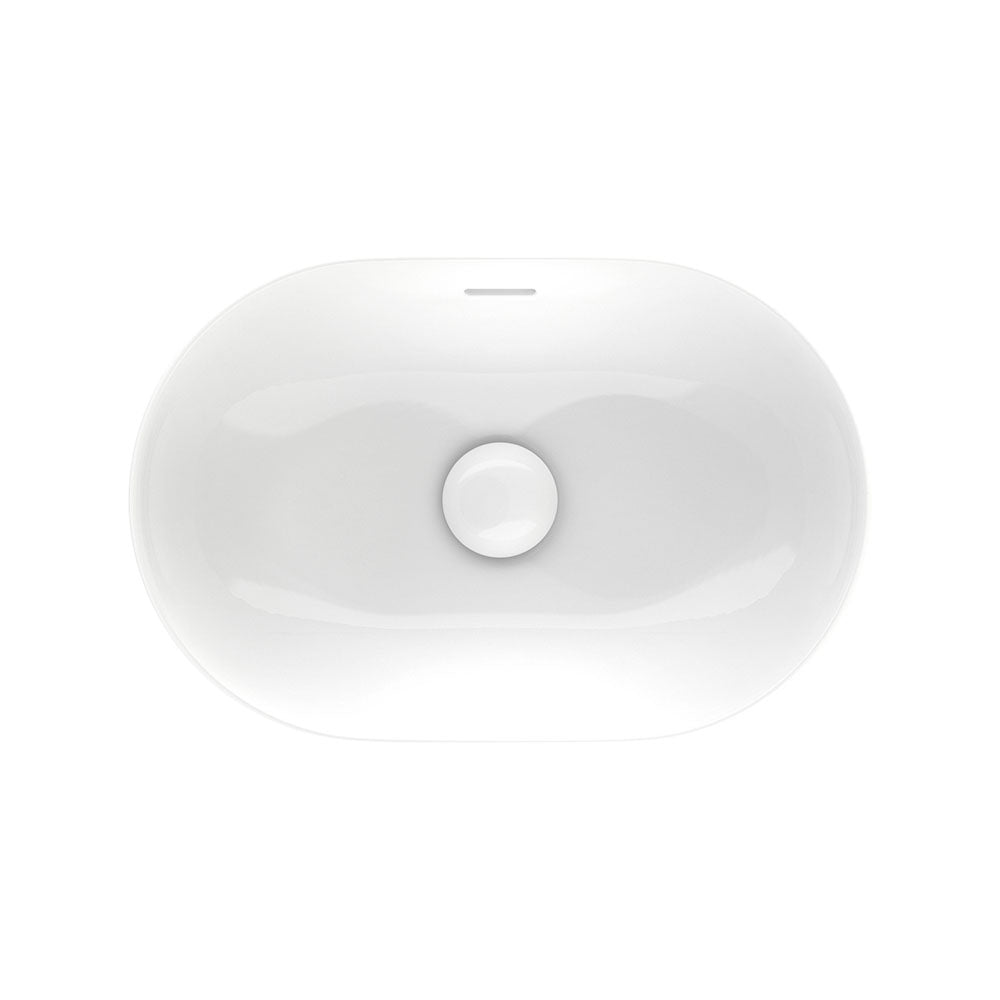 Aluca Pill Semi-Inset Basin - Gloss White