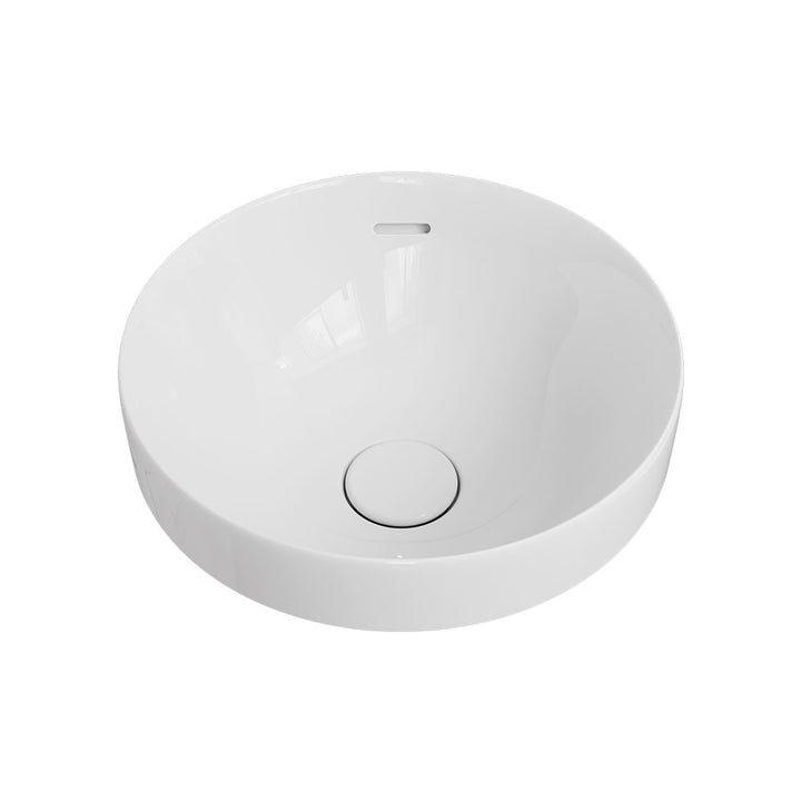 Aluca Round Semi-Inset Basin - Gloss White