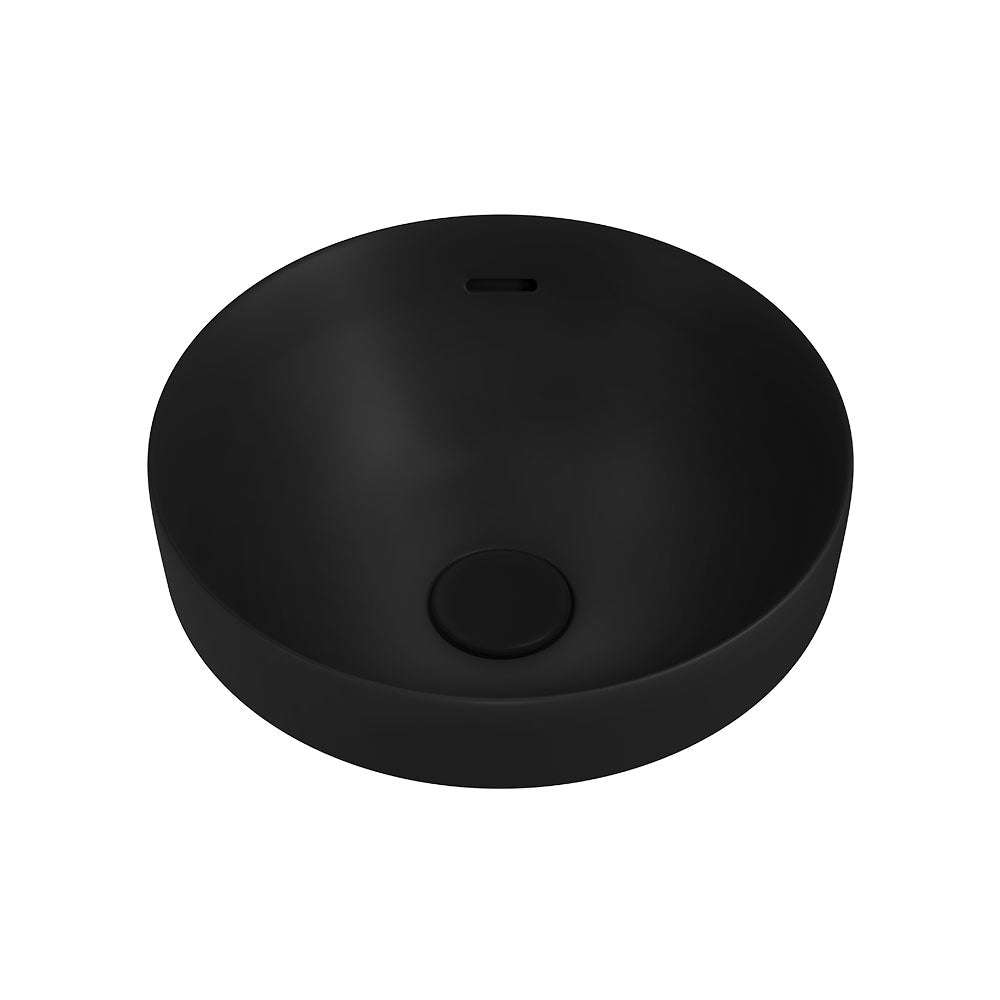 Aluca Round Semi-Inset Basin - Matte Black