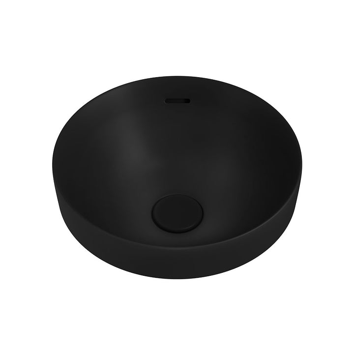 Aluca Round Semi-Inset Basin - Matte Black