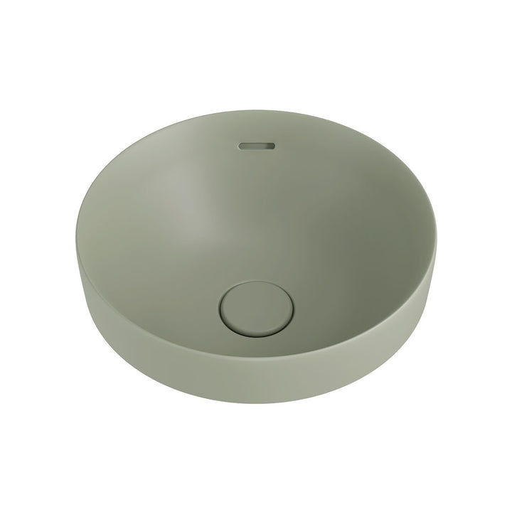 Aluca Round Semi-Inset Basin - Matte Olive