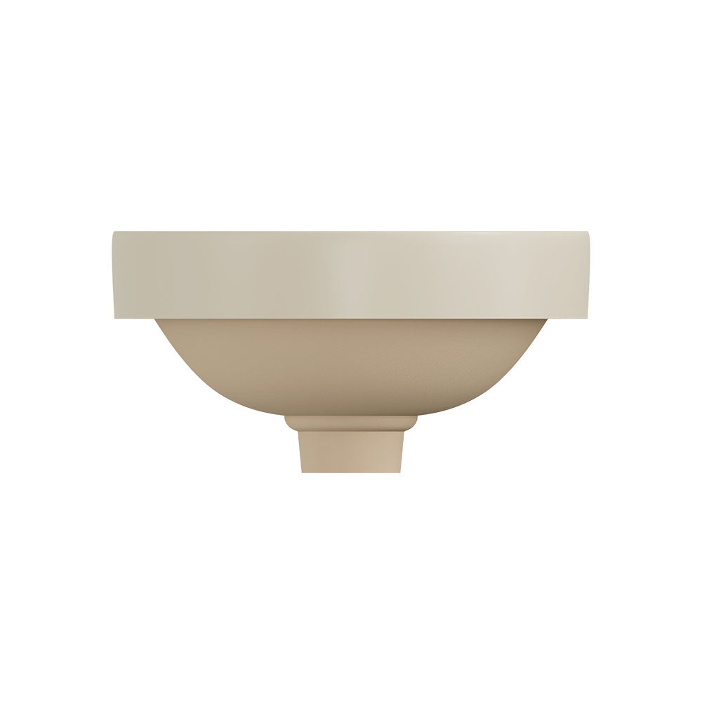 Aluca Round Semi-Inset Basin - Matte Khaki