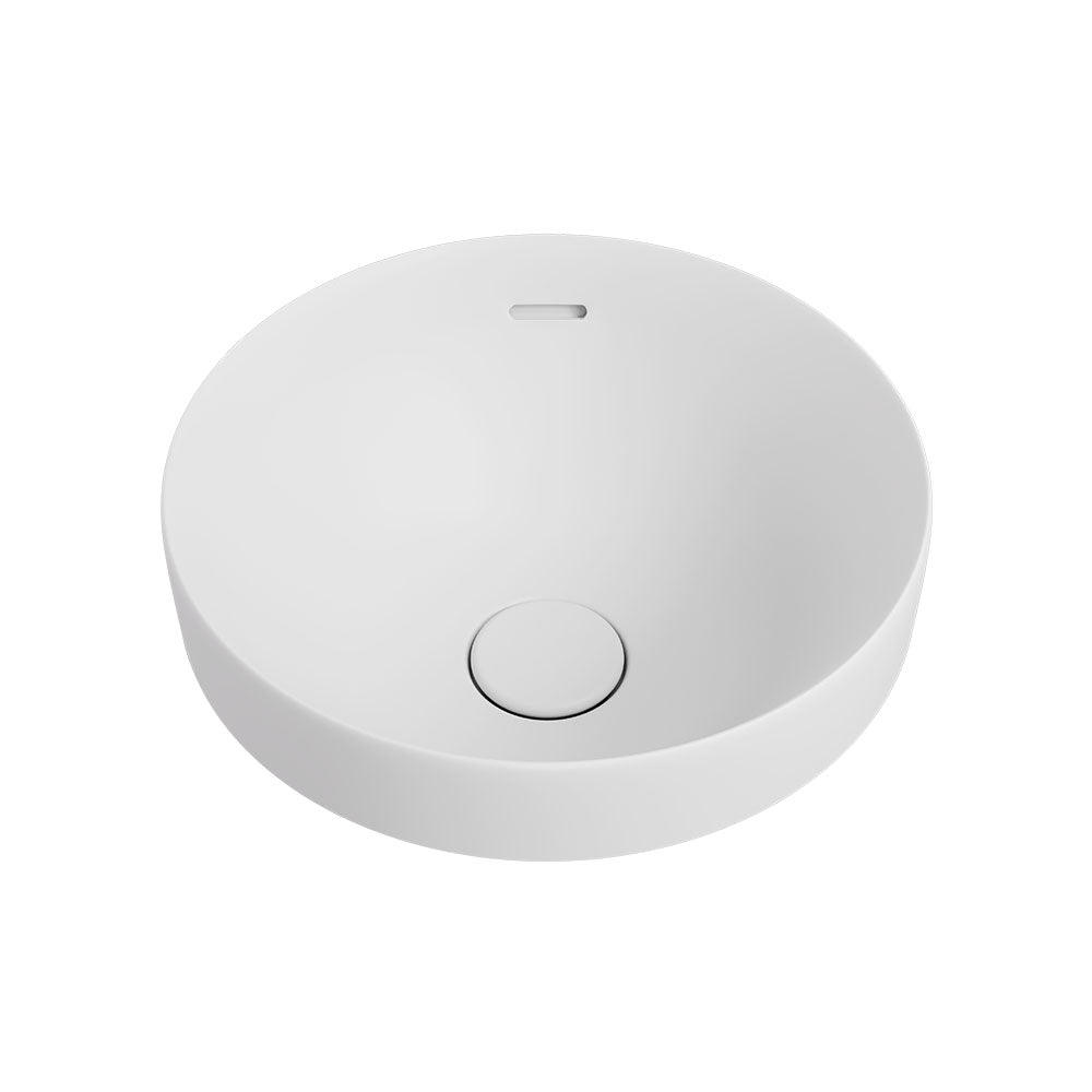 Aluca Round Semi-Inset Basin - Matte White