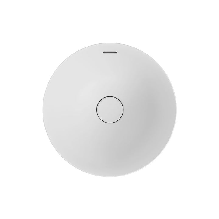 Aluca Round Semi-Inset Basin - Matte White