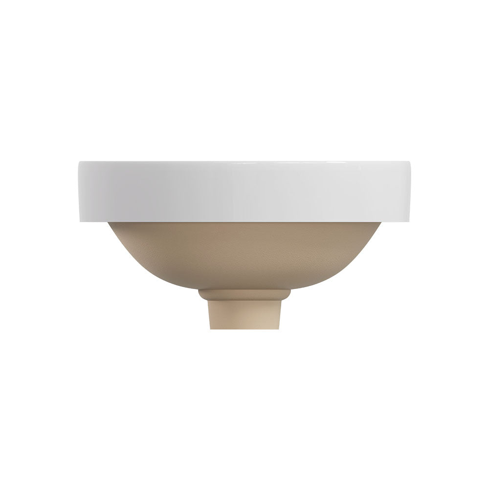 Aluca Round Semi-Inset Basin - Gloss White