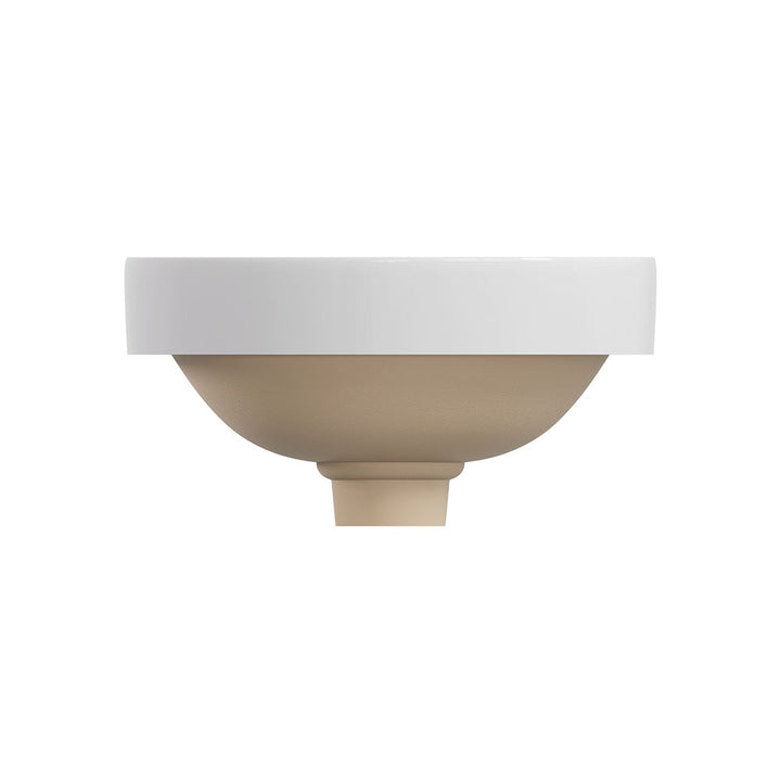 Aluca Round Semi-Inset Basin - Gloss White